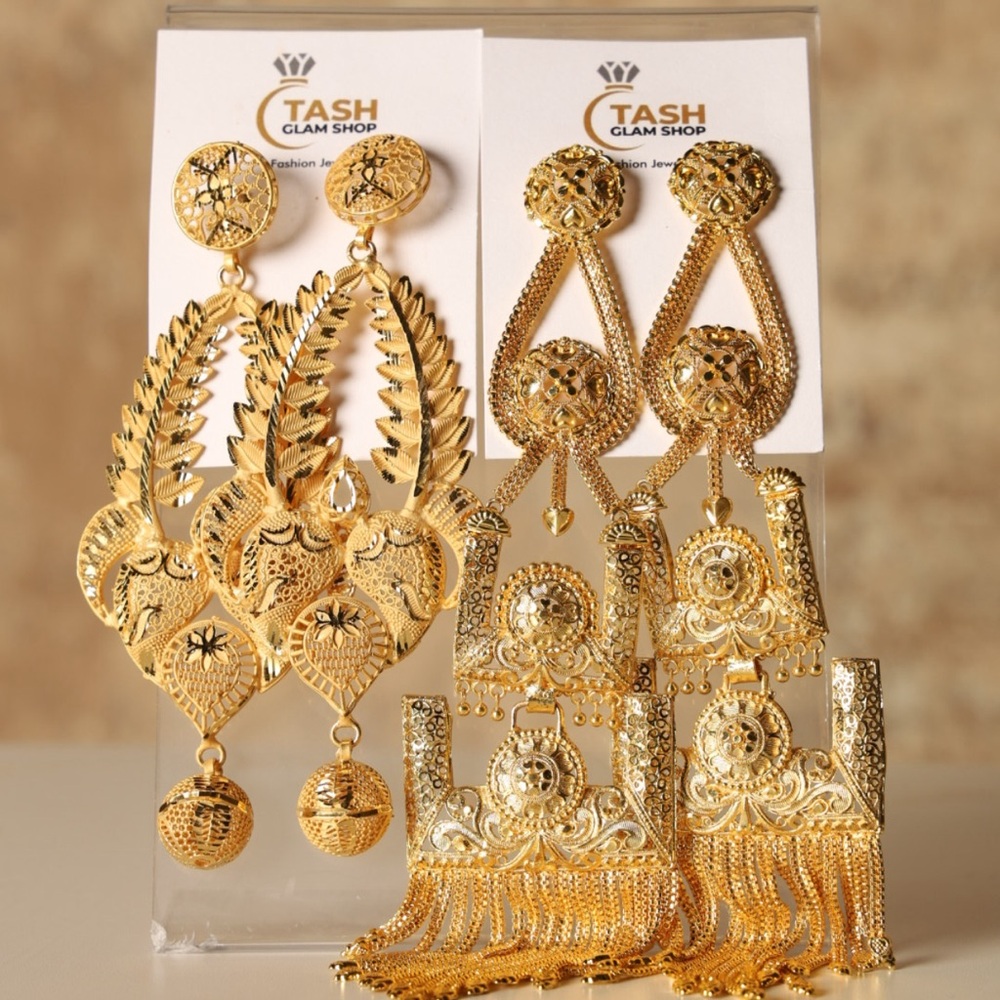 Gold Statement Earrings